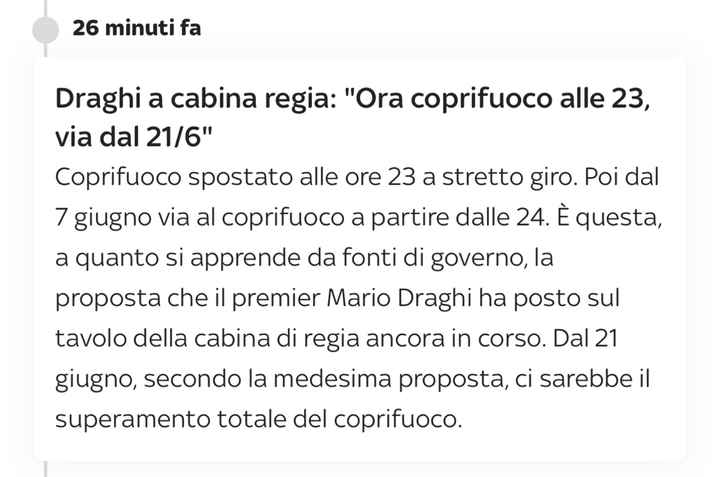 Dpcm 17 maggio 2021 - 1