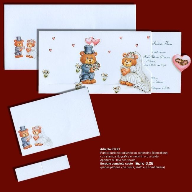 partecipazioni orsacchiotti