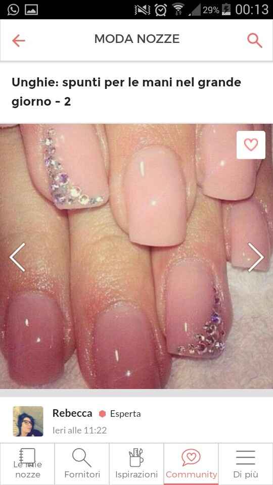 Mani sposa ...che dite troppo semplici? - 1