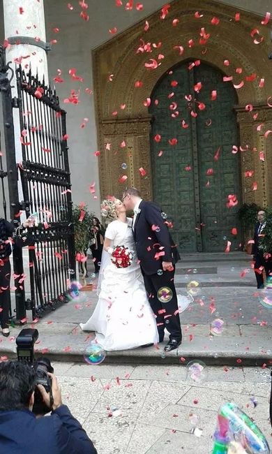 Il primo bacio da sposi