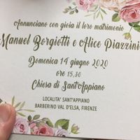 Spose Giugno 2020 cambiate data? - 1