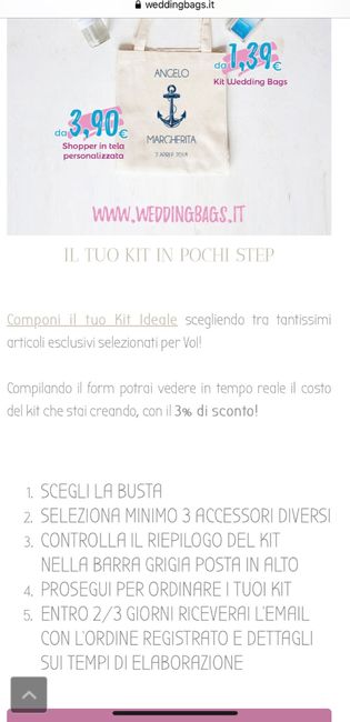 Cosa mettere dentro le wedding bag? - 1