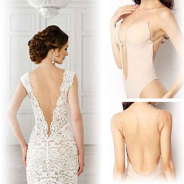 Reggiseno per abito da sposa scollato dietro on sale