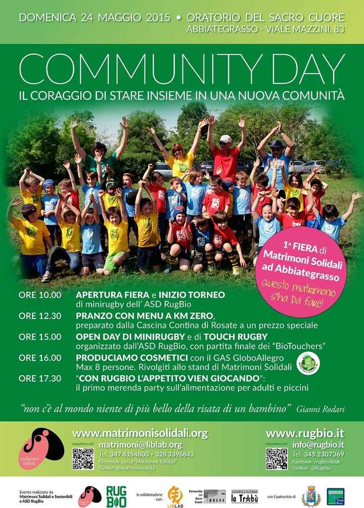 Community Day e Fiera degli Sposi