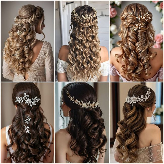 Acconciatura sposa - semiraccolto 👰🏻‍♀️ - 1