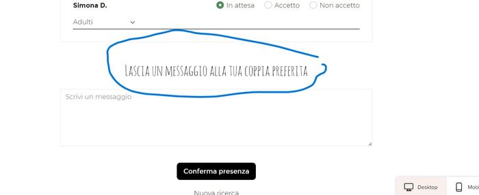 Wedding site: personalizzazione e errori 1