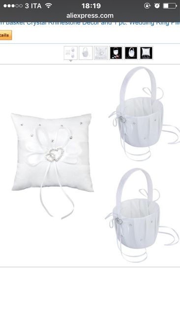 Un pò di wedding shopping! cestini, cuscino porta fedi è probabile bomboniera.. - 2