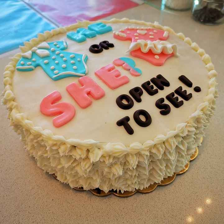 Torta sorpresa per svelare il sesso! Operazione riuscita 2