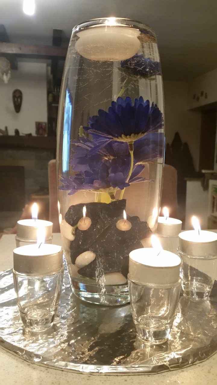 centrotavola fiori blu5