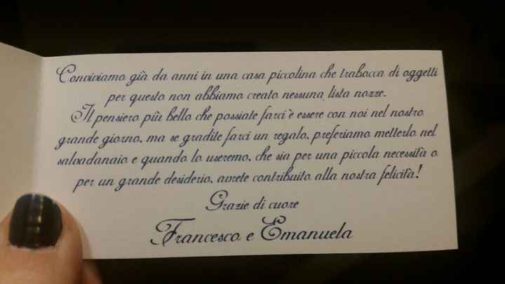 Invitati non partecipanti... se non ho la lista nozze? - 2
