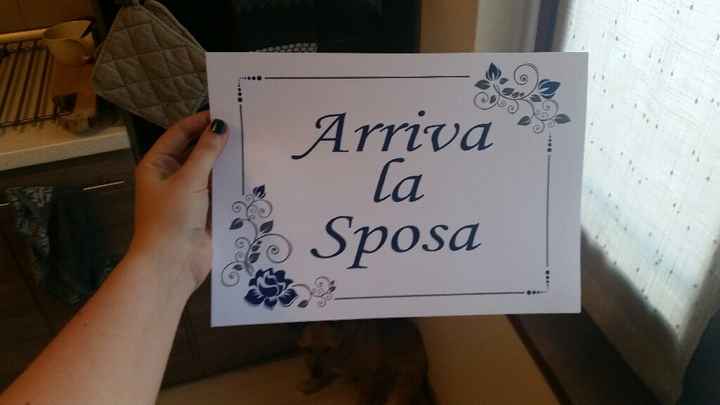 Lavagna con su scritto zio sta arrivando la tua sposa - 2