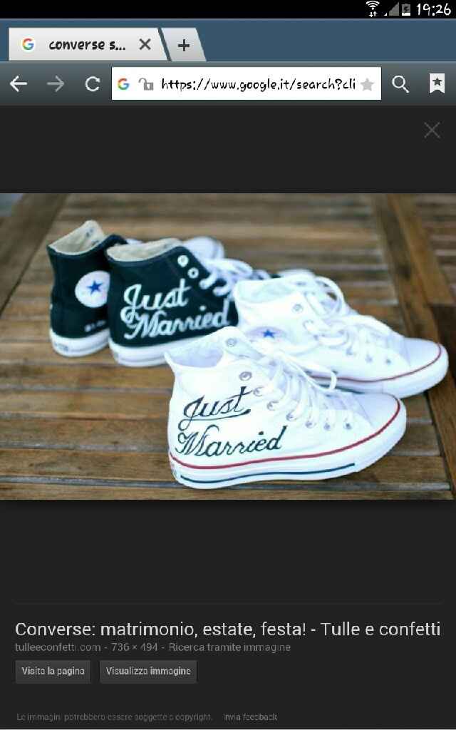 Scarpe converse da sposa - 1