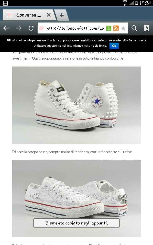 Scarpe converse da sposa - 1