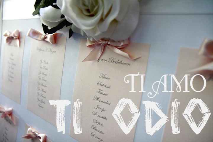 Tableau Mariage TI AMO/TI ODIO