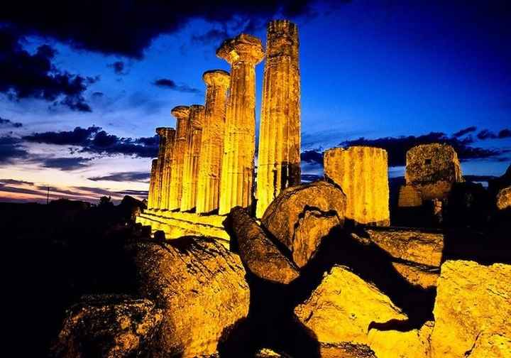 Tramonto alla Valle dei templi