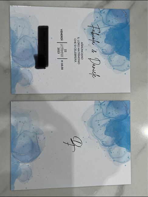 Partecipazioni stampate da Canva 2