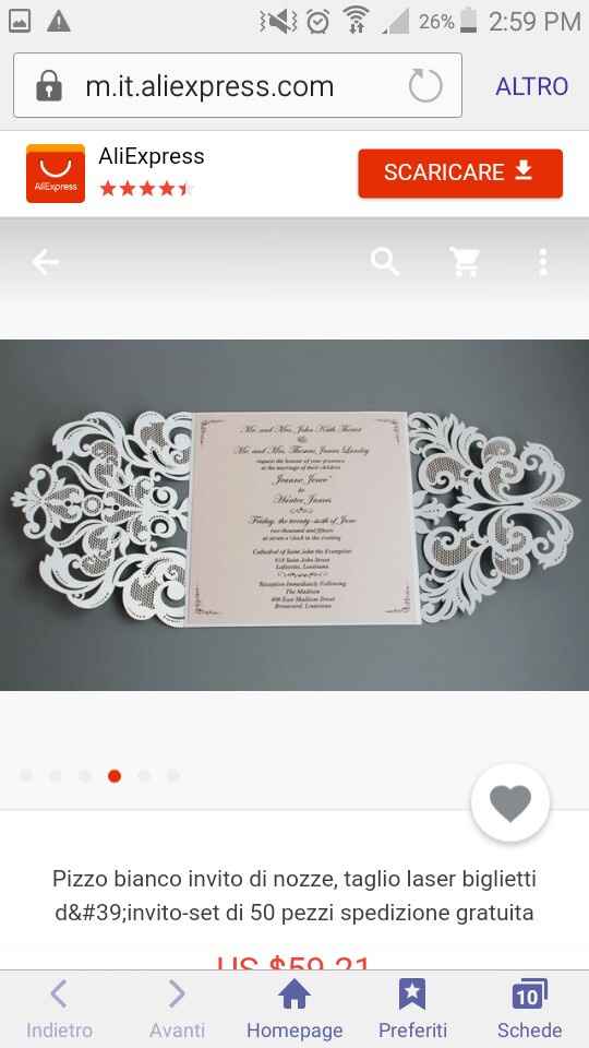 Aliexpress....partecipazioni!! - 2