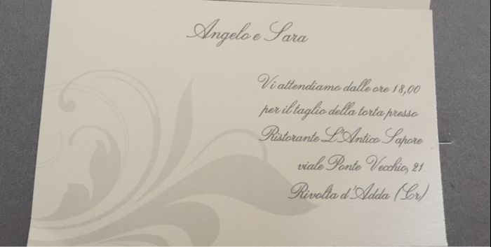 Inviti al taglio della torta!💐 1