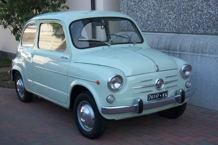 Fiat 600 color carta da zucchero