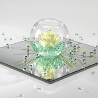 Centro tavola verde chiaro