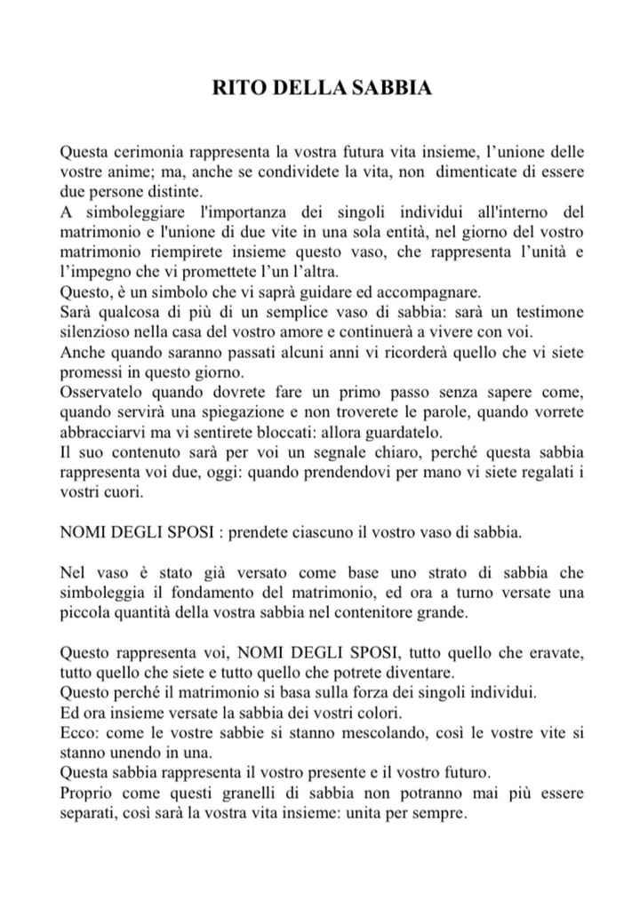 Cerimonia nuziale e peculiarità - 1