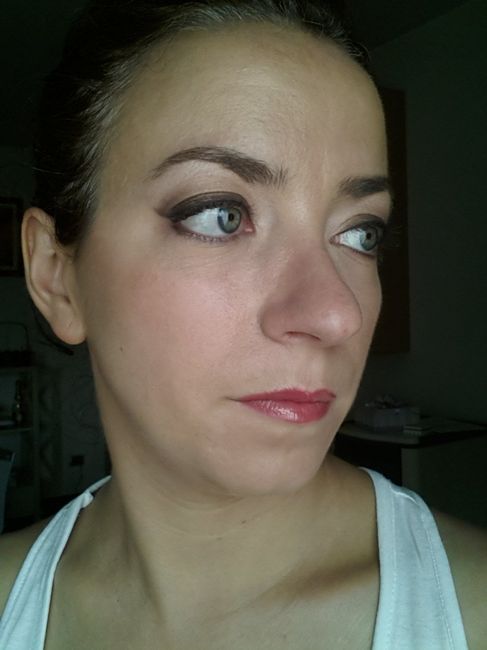 Prima prova trucco....anzi due in una