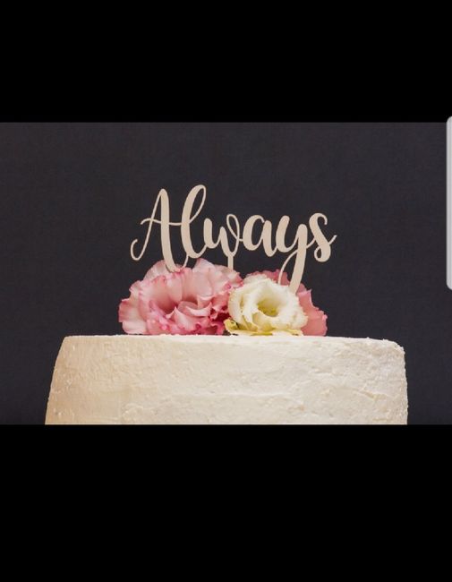 Cake topper 🤔 - 1