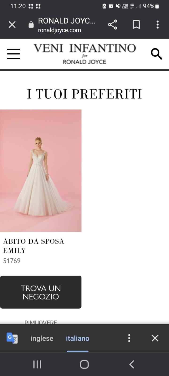 Abito da sposa Emily 51769 di Ronald Joyce - 1