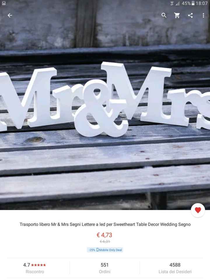 Lettere mr&mrs - 2