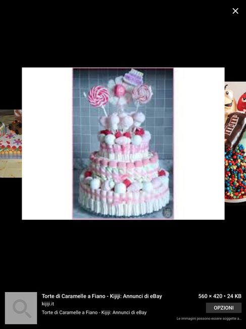 Torte nunziale di caramelle - 2