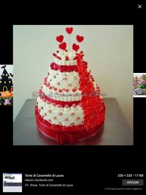 Torte nunziale di caramelle - 3