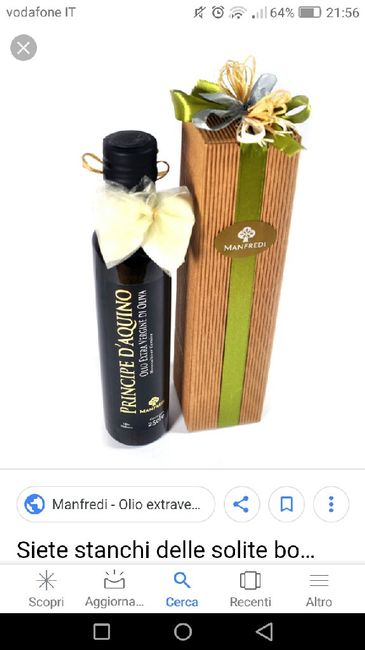 Bomboniere bottiglie olio 1