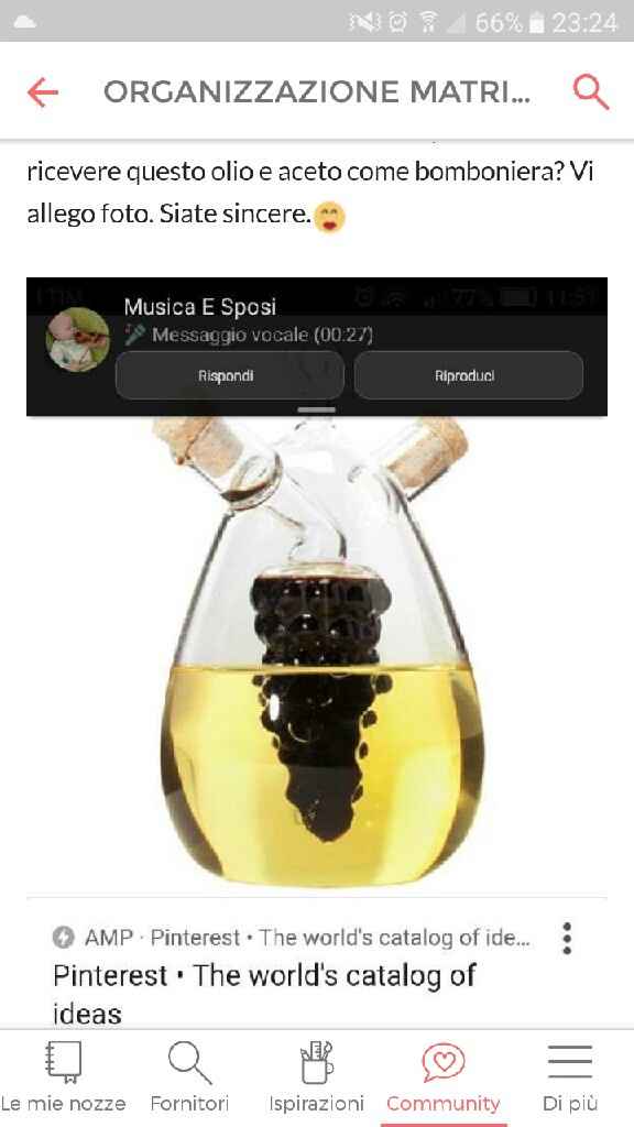 Bomboniere gastronomiche sondaggio - 1