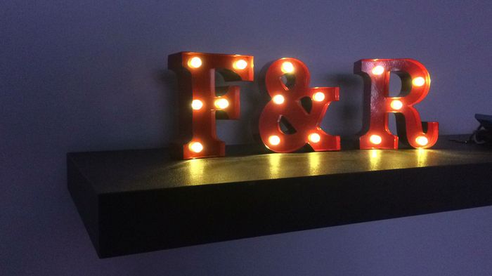 Scritta led  da tavolo arrivata! 2