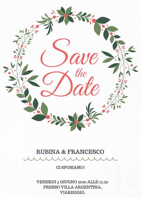 Save the date 💌 9