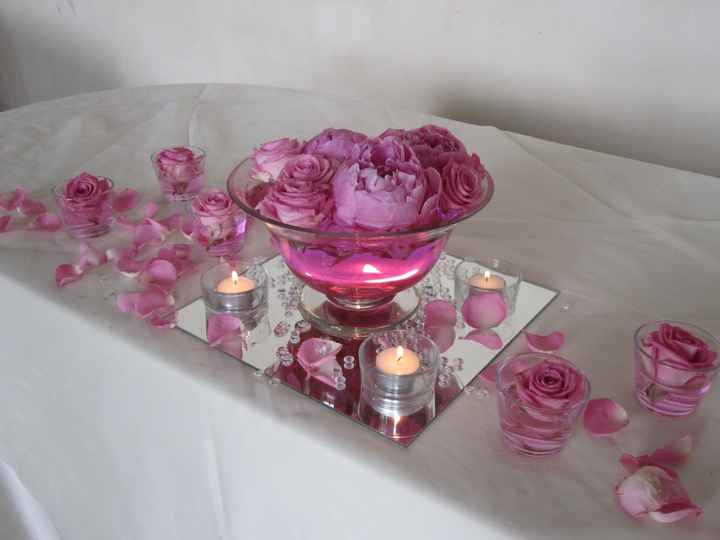 Centrotavola peonie/rose