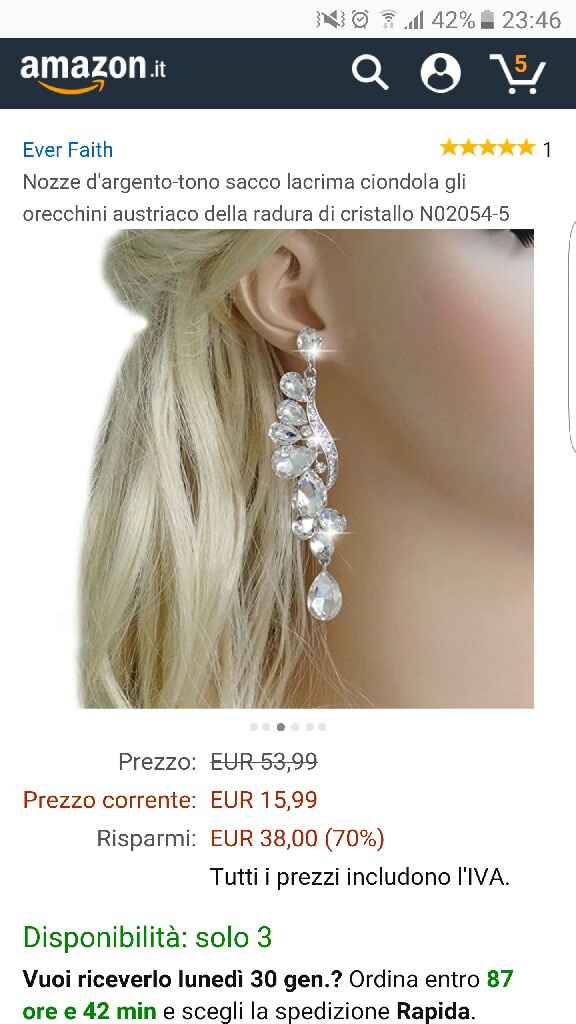 Che orechini indossate al vostro matrimonio? - 1