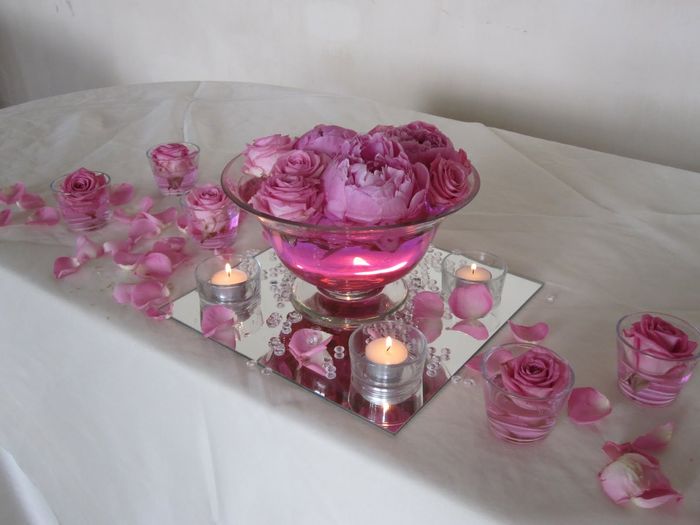 Centrotavola peonie/rose