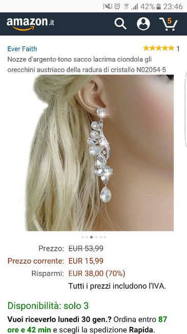 Che orechini indossate al vostro matrimonio? - 1