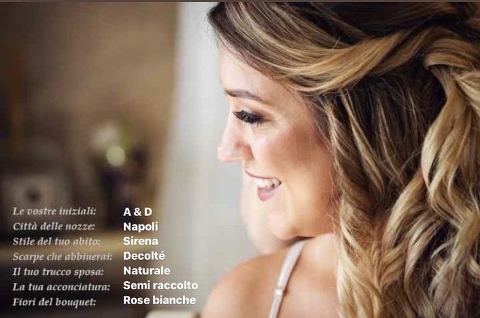 Condividi il tuo identikit sposa 17