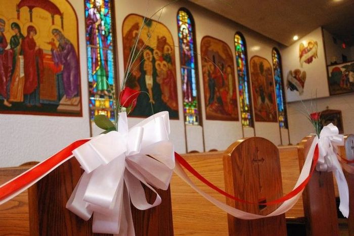 particolare addobbo nastri