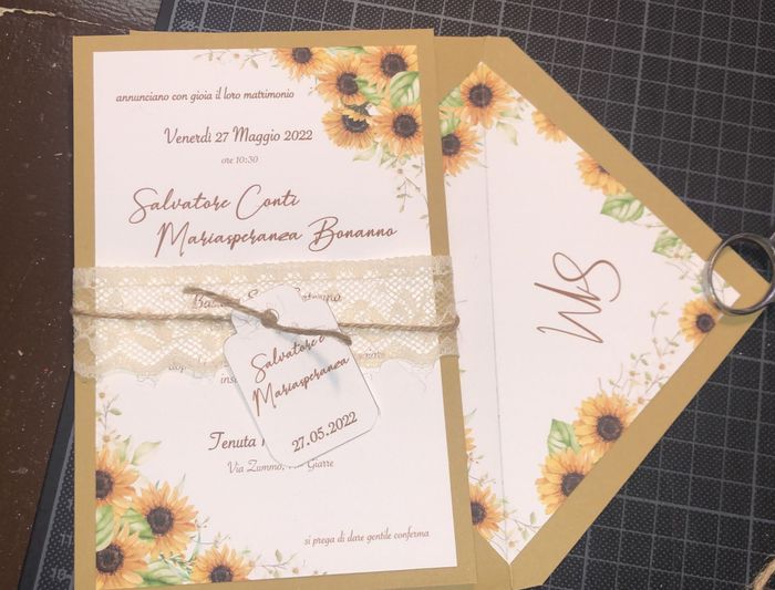 Partecipazioni tema girasole 🌻 - 1