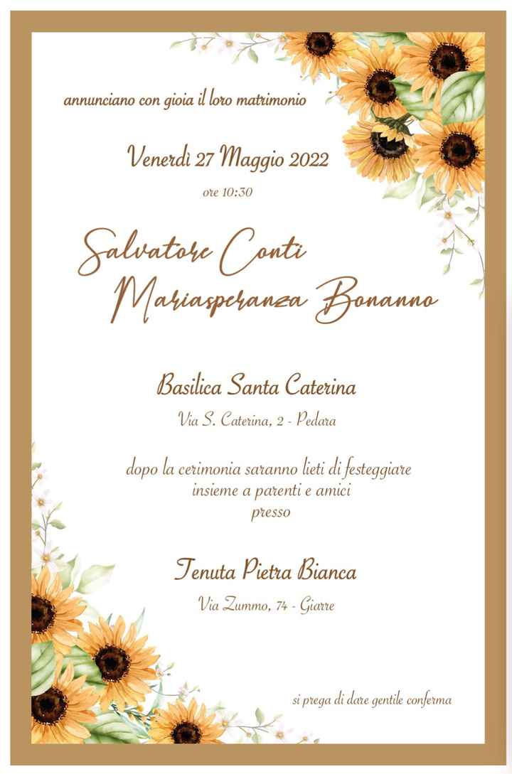Partecipazioni tema girasole 🌻 - 4