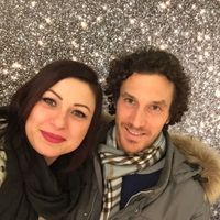 prima foto insieme, siamo andati ad una mostra sull'universo