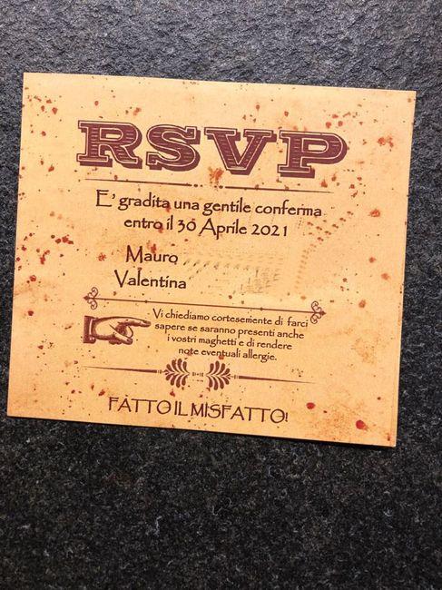cartoncino RSVP