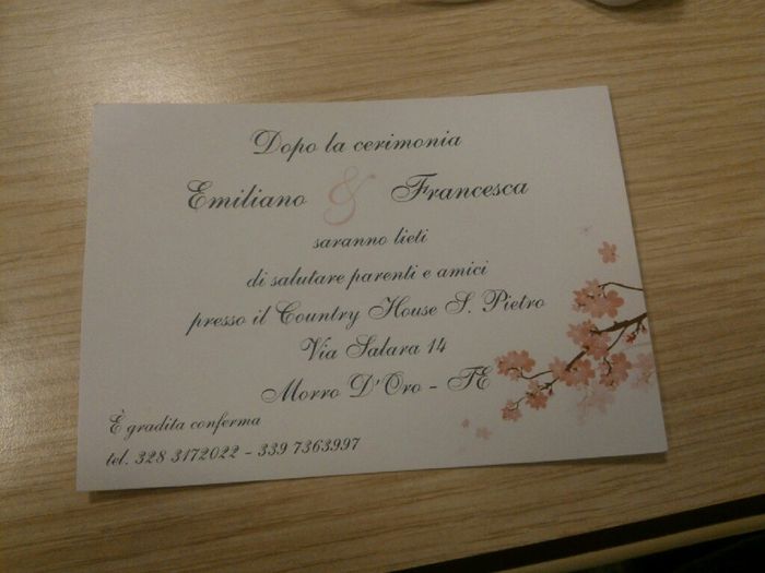 Partecipazioni arrivate! - 2