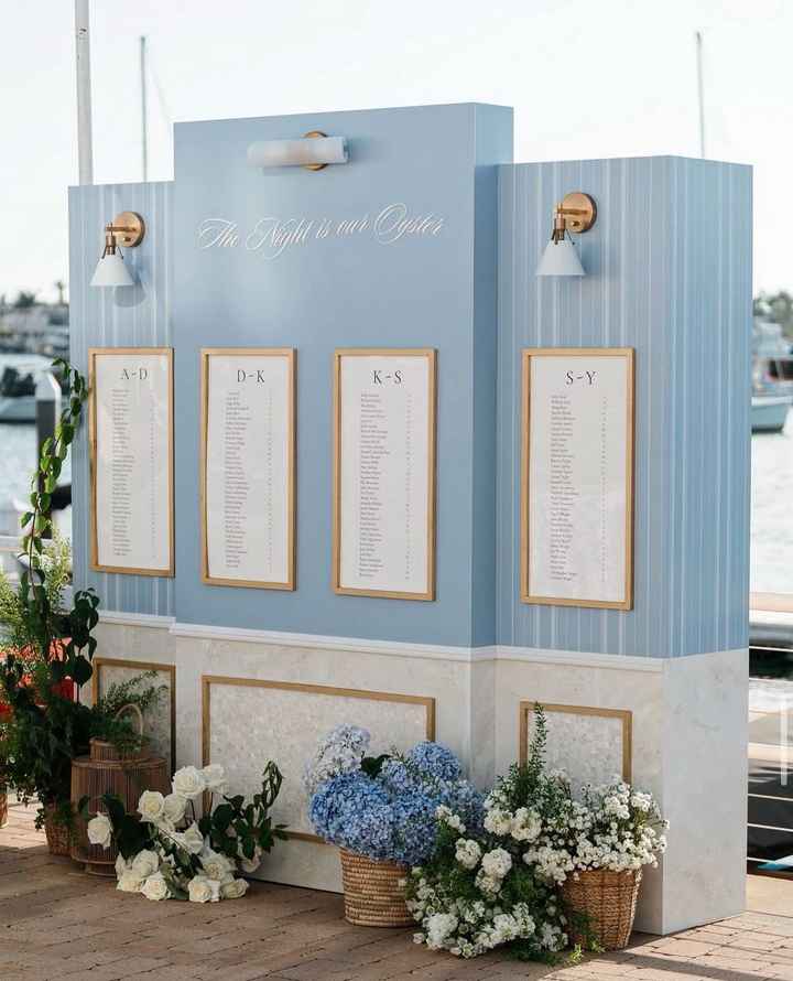 Seating Chart Decor - 1