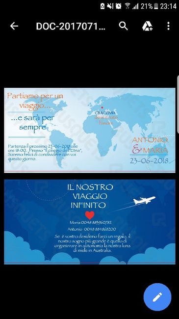 Tema del matrimonio: viaggio - 1