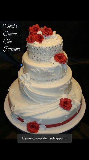 Wedding cake rossa