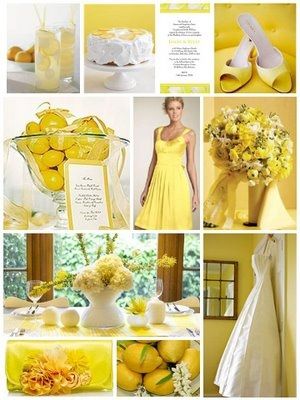 Lemon Yellow Wedding Theme